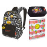 Set Scoala Pigna Emoji 1 - Ghiozdan, Penar 3 Fermoare Set Scoala Pigna Emoji 1 - Ghiozdan, Penar 3 Fermoare