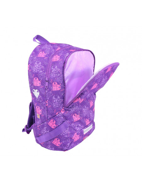 Rucsac scoala LEGO V-Line - design Friends Hearts,LG-10048-2005