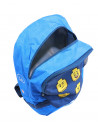 Rucsac scoala LEGO V-Line - design Faces Blue,LG-10048-2006
