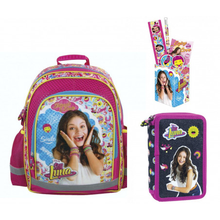 Set Scoala Soy Luna 13 - Ghiozdan, Penar Echipat, Suport Set Scoala Soy Luna 13 - Ghiozdan, Penar Echipat, Suport