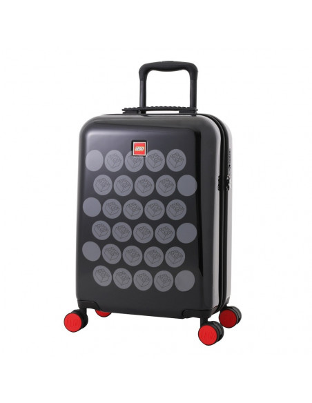 Troller 20 inch, material ABS, LEGO Brick Dots - negru cu