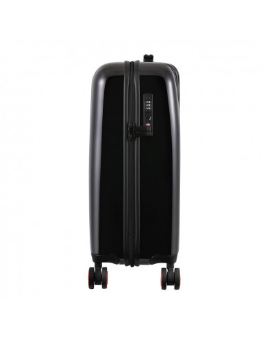 Troller 20 inch, material ABS, LEGO Brick Dots - negru cu