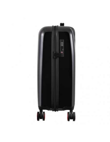 Troller 20 inch, material ABS, LEGO Brick Dots - negru cu