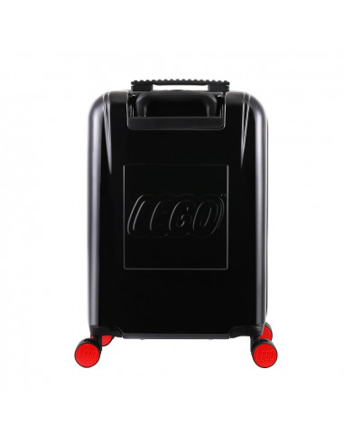 Troller 20 inch, material ABS, LEGO Brick Dots - negru cu