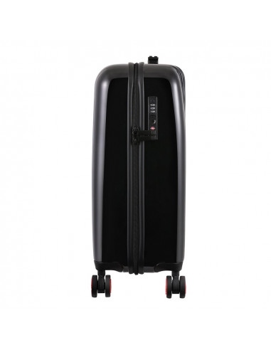 Troller 20 inch, material ABS, LEGO Brick Dots - negru cu