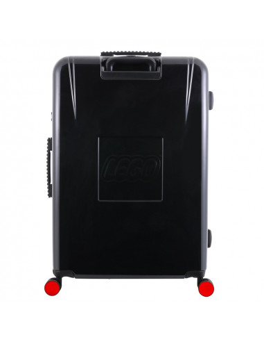 Troller 28 inch, material ABS, LEGO Brick Dots - negru cu