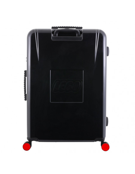 Troller 28 inch, material ABS, LEGO Brick Dots - negru cu