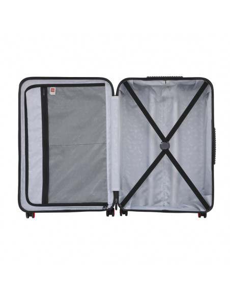Troller 28 inch, material ABS, LEGO Brick Dots - negru cu