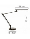Lampa de birou, cu LED, UNILUX Mambo - gri,UL-400033684