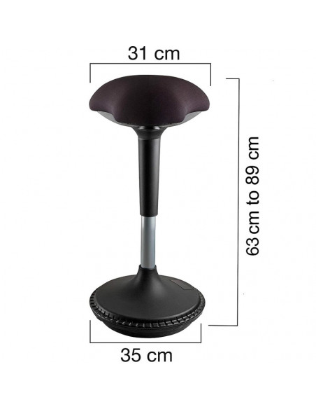 Scaun ergonomic cu picior metalic, ajustabil in inaltime -