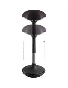 Scaun ergonomic cu picior metalic, ajustabil in inaltime - 2