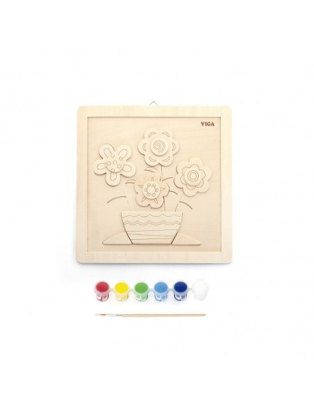 Set de creatie - Picteaza o vaza cu flori!,50685