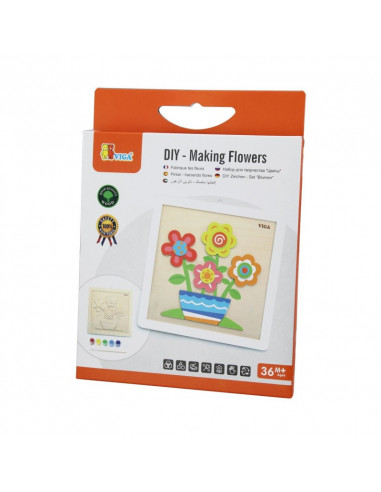 Set de creatie - Picteaza o vaza cu flori!,50685