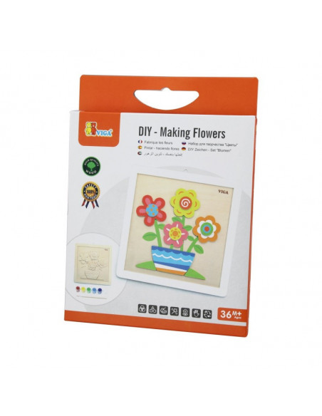 Set de creatie - Picteaza o vaza cu flori!,50685