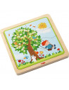 Puzzle din lemn in straturi - Anotimpurile, Haba,302529