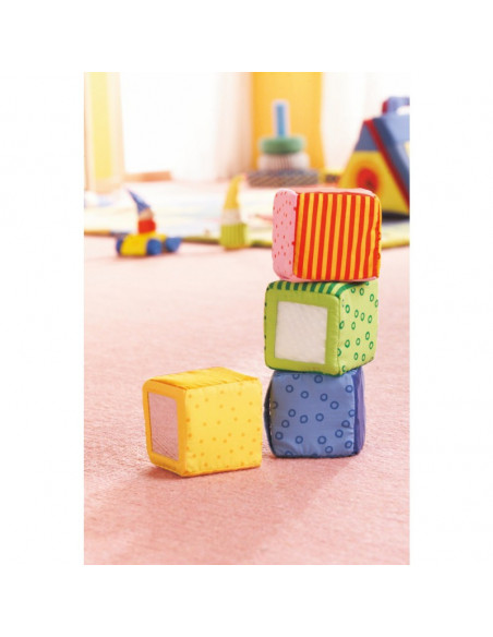 Set de cuburi senzoriale Happy Quartett, Haba,1023