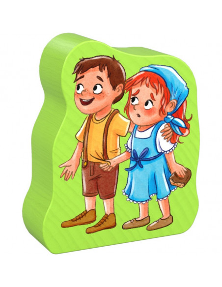 Set 4 puzzle-uri cu figurine In lumea basmelor, HABA,304701