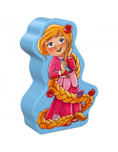 Set 4 puzzle-uri cu figurine In lumea basmelor, HABA,304701