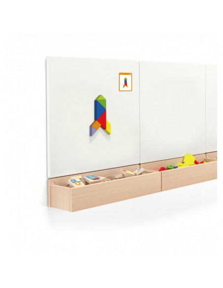 Joc Tangram magnetic cu 35 piese, Viga,50643