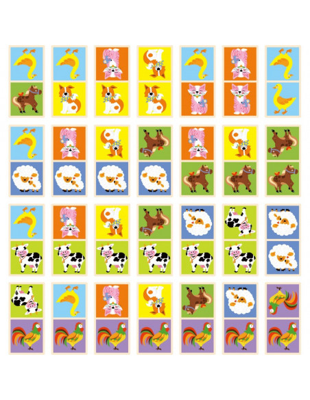 Domino cu imagini Animale de la ferma, Viga,51306