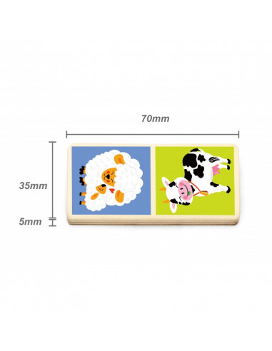 Domino cu imagini Animale de la ferma, Viga,51306