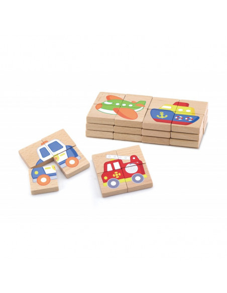 Blocuri magnetice cu imagini mijloace de transport, Viga,50723