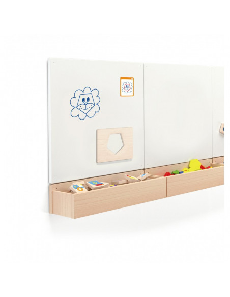 Set sabloane magnetice, 12 buc, Viga,50724