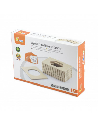 Set sabloane magnetice, 12 buc, Viga,50724