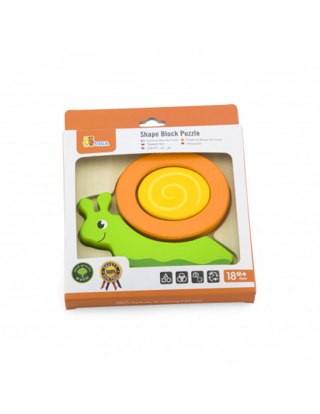 Puzzle din lemn - melc, Viga,59931