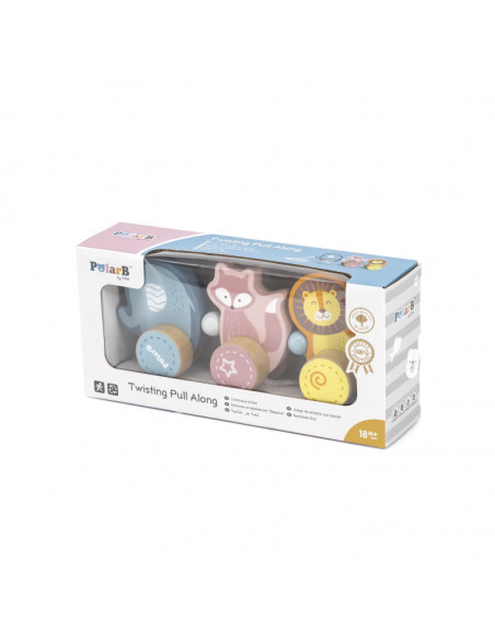 Jucarie de tras Animale din padure, PolarB, Viga,44023