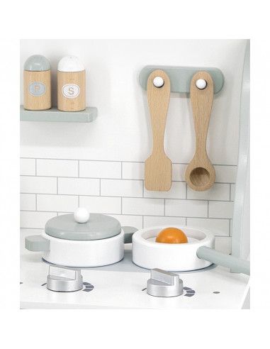 Bucatarie verde din lemn cu accesorii, PolarB, Viga,44048