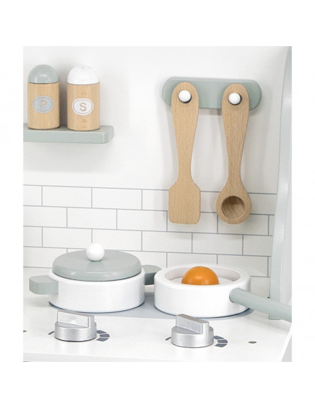 Bucatarie verde din lemn cu accesorii, PolarB, Viga,44048