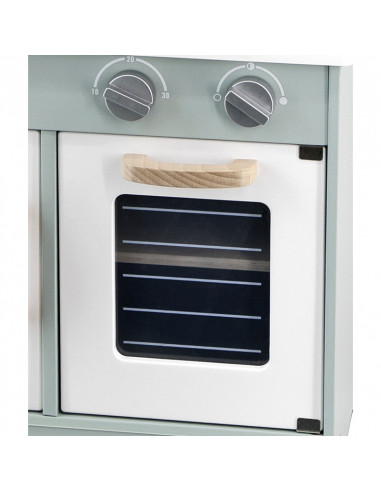 Bucatarie verde din lemn cu accesorii, PolarB, Viga,44048