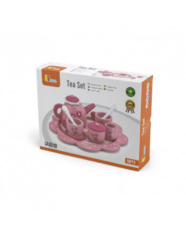 Set pentru ceai, din lemn, Viga,44543