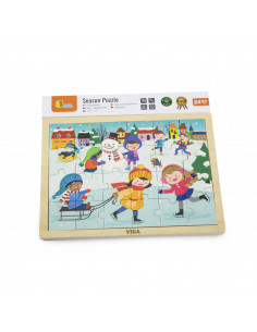 Puzzle anotimpuri, Iarna, 24 piese Viga,51272 2
