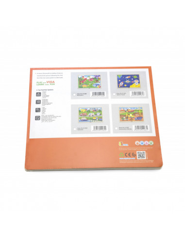 Puzzle Vehicule pentru constructii, 24 piese, Viga,51463 Puzzle Vehicule pentru constructii, 24 piese, Viga,51463