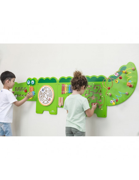 Jucarie multifunctionala de perete - crocodil, Viga,50346