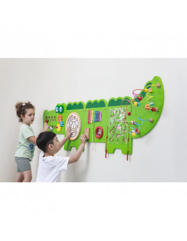 Jucarie multifunctionala de perete - crocodil, Viga,50346