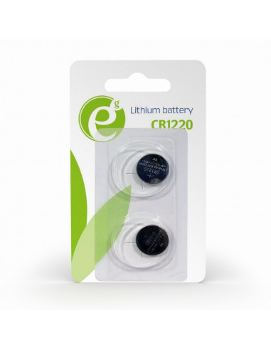 BATERIE GEMBIRD, butoni (CR1220), 3V litiu, 2 buc.