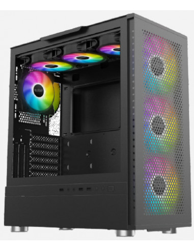 CARCASA PCCOOLER, Middle Tower, E-ATX, fara sursa, sticla