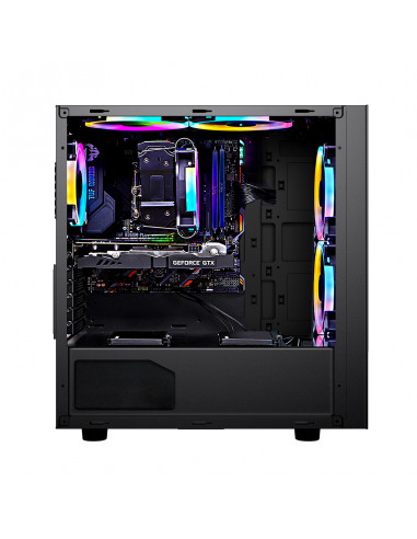 CARCASA PCCOOLER, Middle Tower, E-ATX, fara sursa, sticla