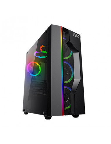 CARCASA PCCOOLER, Middle Tower, E-ATX, fara sursa, sticla