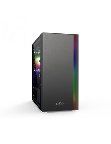CARCASA PCCOOLER, Middle Tower, M-ATX, fara sursa, sticla