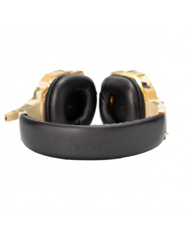 CASTI Spacer, cu fir, standard, utilizare gaming, microfon pe