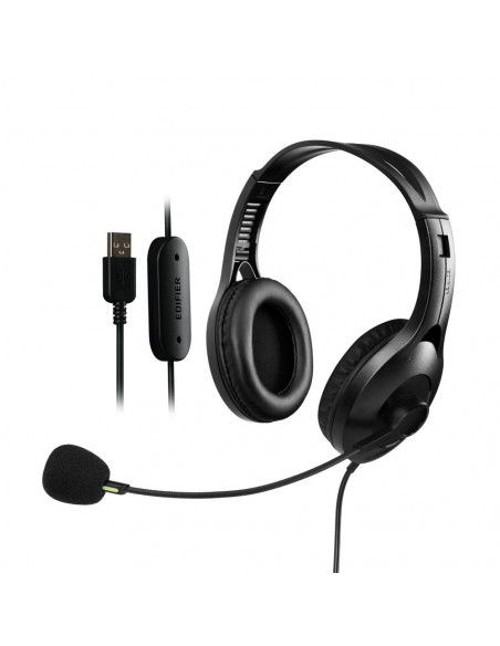 CASTI Edifier, cu fir, standard, utilizare multimedia, call
