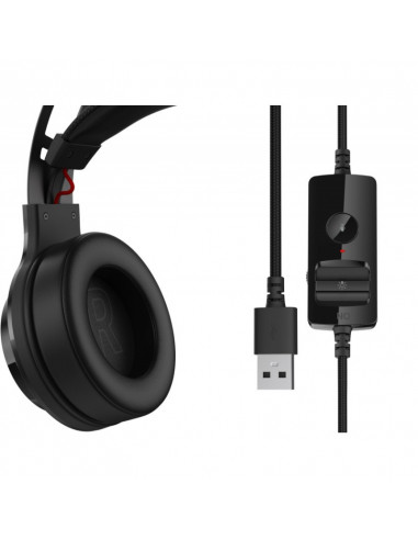 CASTI Edifier, cu fir, gaming, utilizare multimedia, microfon