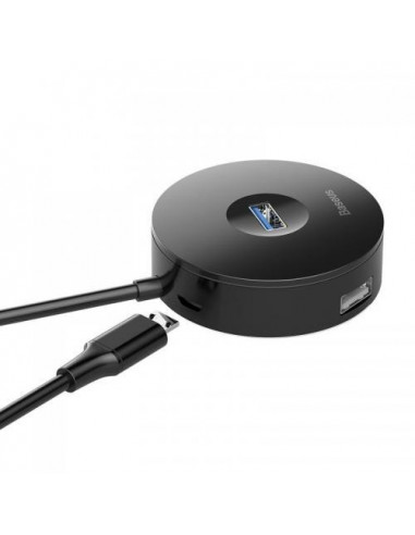HUB extern Baseus Round Box, porturi USB: USB 3.0 x 1 + USB 2.0