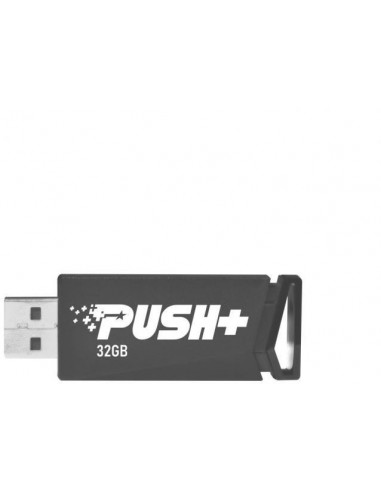 MEMORIE USB 3.2 PATRIOT PUSH+, 32 GB, profil mic, negru