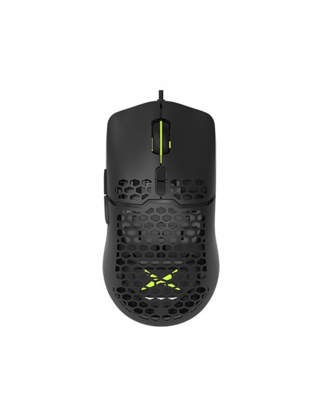 MOUSE DELUX, gaming, cu fir, USB, optic, 7200 dpi