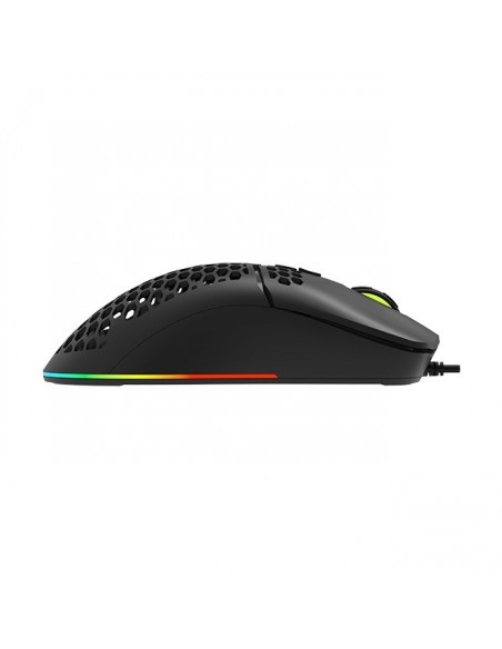 MOUSE DELUX, gaming, cu fir, USB, optic, 7200 dpi